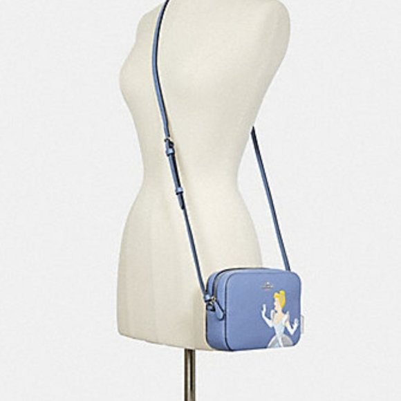 NWT Disney X Coach Princess Cinderella Leather Mini Camera Crossbody Hand Bag - Picture 3 of 8